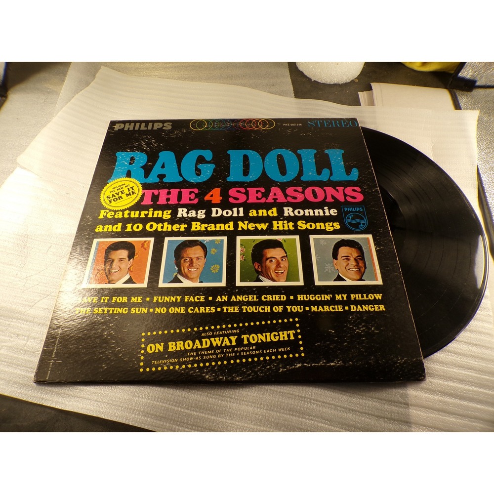 The 4 Seasons Rag Doll Vinyl LP Philips PHS 600-146 Stereo 1964 Frankie Valli